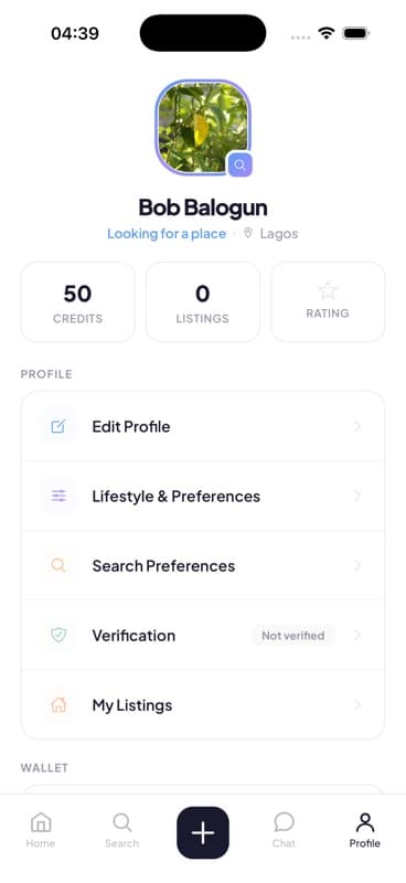 Verified profile