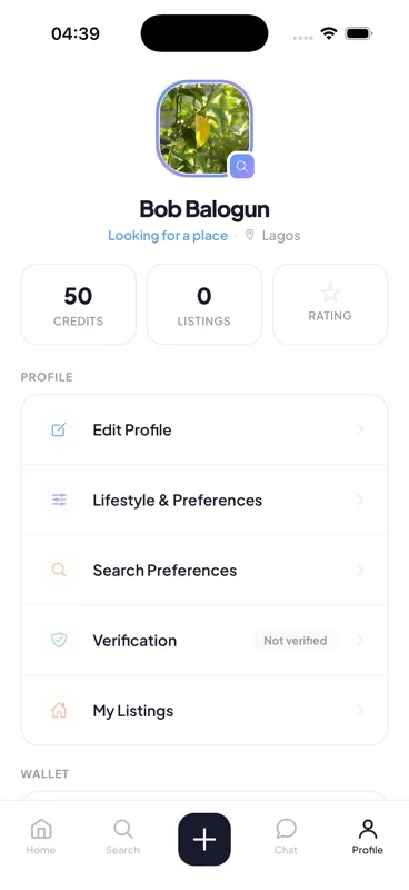 Verified profile