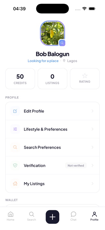 Verified profile