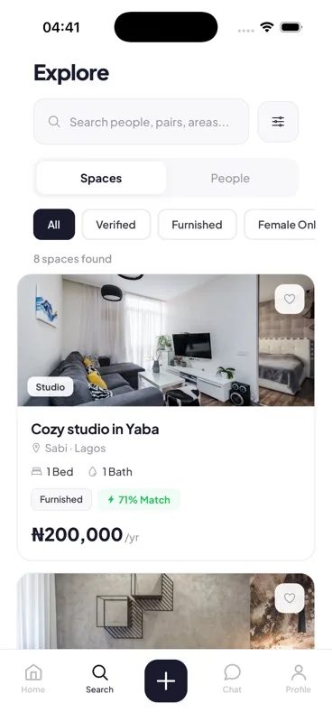 Explore available spaces on Flatmate